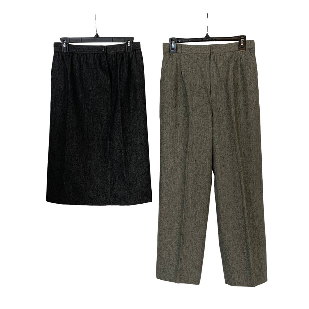 Juniors Gray Wool Skirt and Pants 12p Austin Hill and JH Collectables